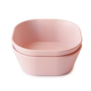 Mushie Dinner Bowl - Square - Blush